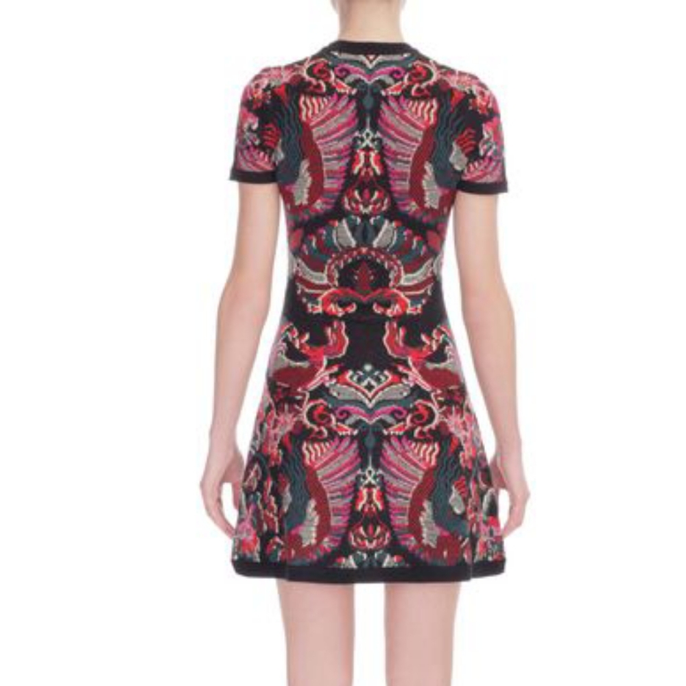 MCQ Intarsia Wool Printed Dress - Picture 3 of 8